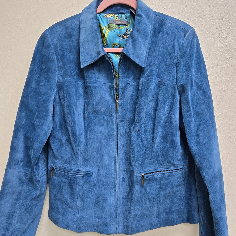Blue Suede Women's Jacket
